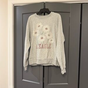 American Eagle Outfitters Gray Daisy Sweater